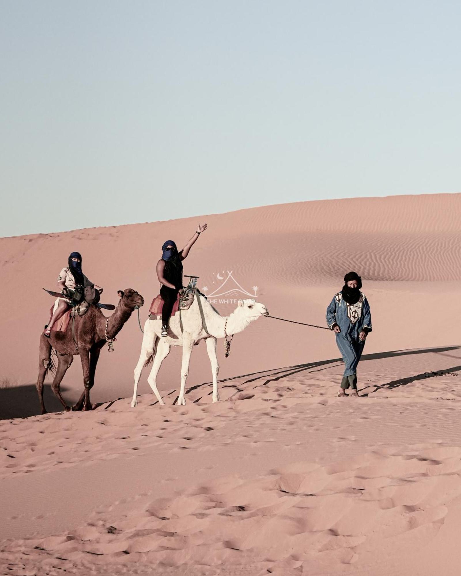The White Camp - Your Merzouga Luxury Desert Camp & Erg Chebbi Dunes Camel Riding Ngoại thất bức ảnh